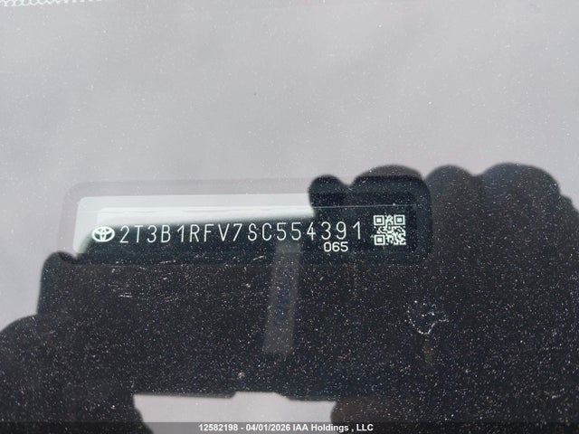 12582198 :رقم المزاد ، 2T3B1RFV7SC554391 vin ، 2025 Toyota Rav4 Le مزاد بيع