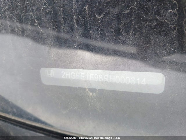 2HGFE1F98RH000314 Honda Civic Touring