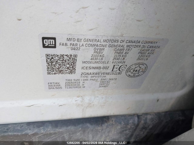 Chevrolet EQUINOX RS 2022 2GNAXWEV6N6151180 Image 18