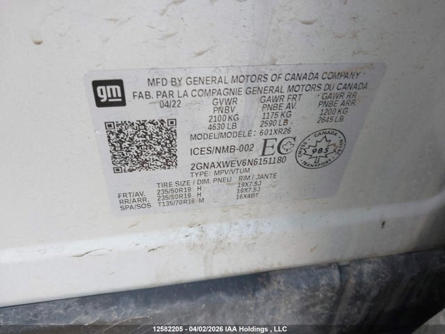 Chevrolet EQUINOX RS 2022 2GNAXWEV6N6151180 Image 9