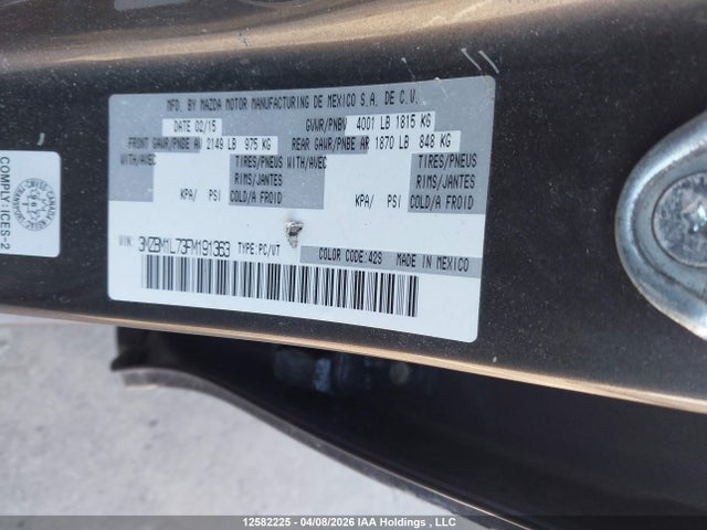 3MZBM1L73FM191363 Mazda MAZDA3