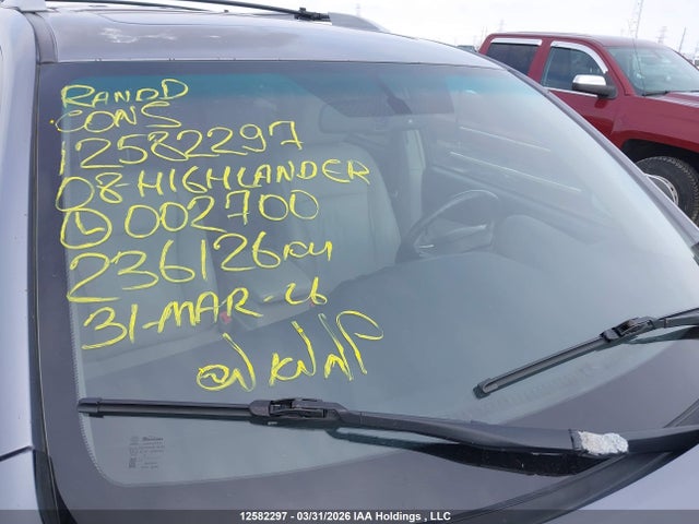 12582297 :رقم المزاد ، JTEEW44A082002700 vin ، 2008 Toyota Highlander Hybrid Limited مزاد بيع