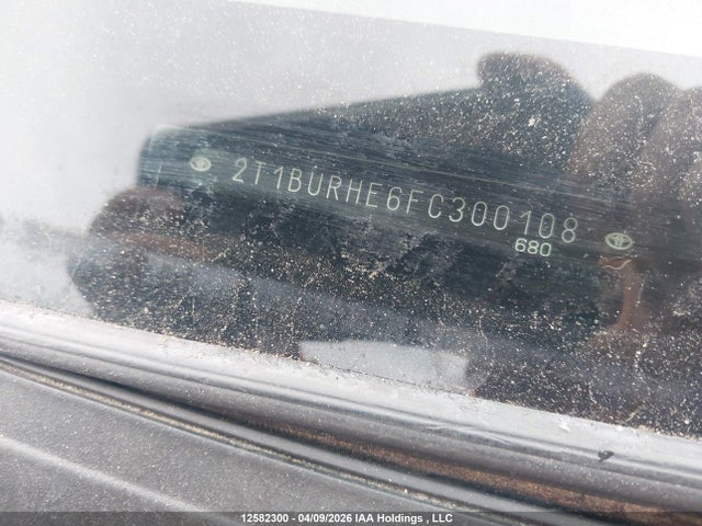 2015 Toyota Corolla მანქანა იყიდება აუქციონზე, vin: 2T1BURHE6FC300108, აუქციონის ნომერი: 12582300