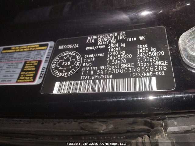 5XYP3DGC3RG526286 KIA Telluride Ex/ex X-line