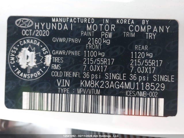 KM8K23AG4MU118529 Hyundai Kona Electric Preferred