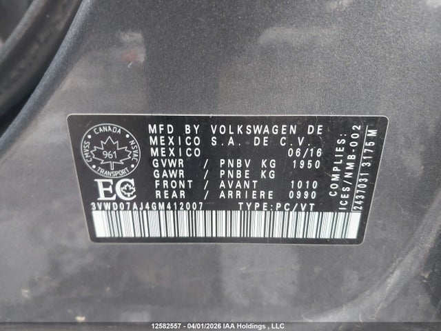 3VWD07AJ4GM412007 Volkswagen Jetta 1.8t Sport