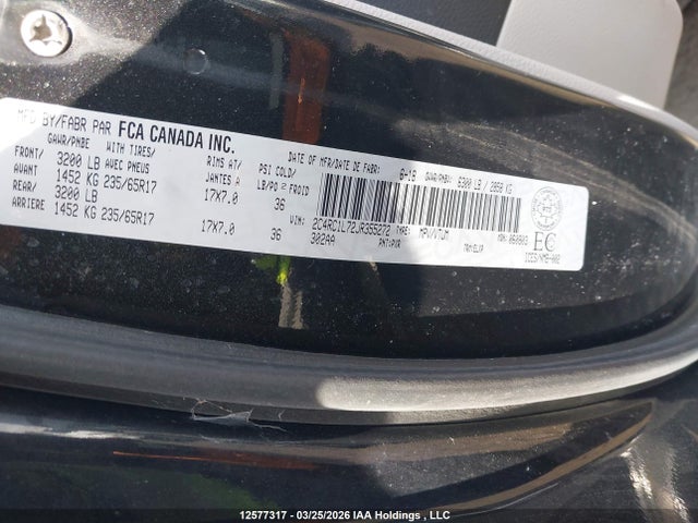 2C4RC1L72JR355272 Chrysler Pacifica Hybrid Touring-l
