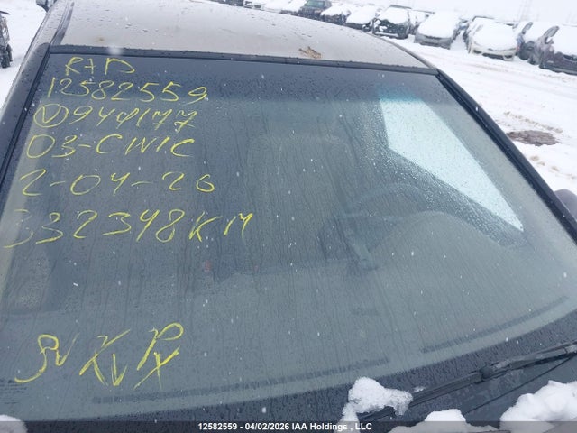 Aukcja sprzedaży 2003 Honda Civic Dx, vin: 2HGES164X3H944177, numer aukcji: 12582559