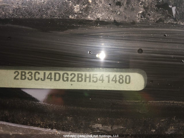 12582602 :رقم المزاد ، 2B3CJ4DG2BH541480 vin ، 2011 Dodge Challenger Sxt مزاد بيع