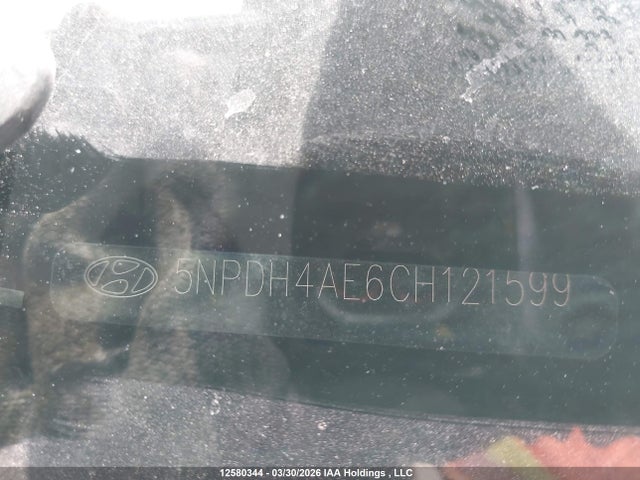 Продажа на аукционе авто 2012 Hyundai Elantra Gl, vin: 5NPDH4AE6CH121599, номер лота: 12580344