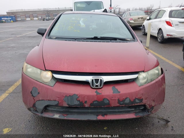 2006 Honda Civic Dx Vp მანქანა იყიდება აუქციონზე, vin: 2HGFA16316H001761, აუქციონის ნომერი: 12582639