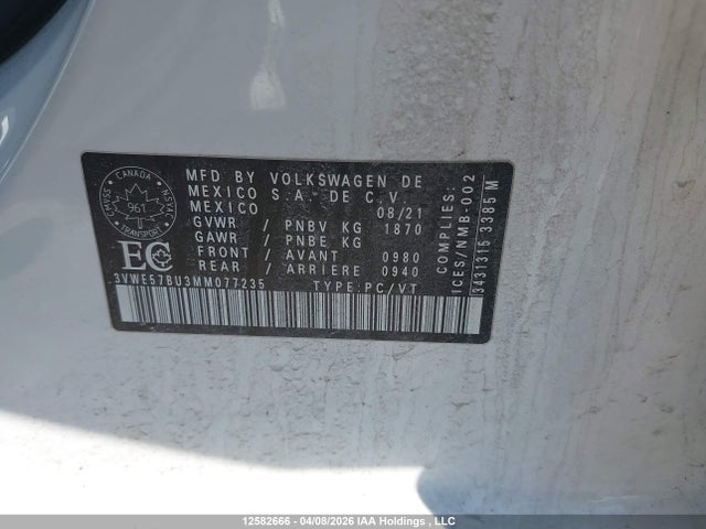 3VWE57BU3MM077235 Volkswagen Jetta