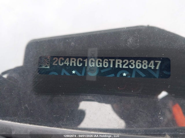 Aukcja sprzedaży 2026 Chrysler Pacifica Limited, vin: 2C4RC1GG6TR236847, numer aukcji: 12582674