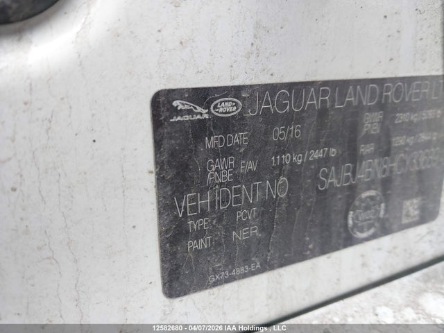 Продаж на аукціоні авто 2017 Jaguar Xf, vin: SAJBJ4BN8HCY33689, номер лоту: 12582680