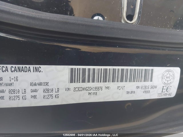 Продаж на аукціоні авто 2016 Dodge Charger Sxt, vin: 2C3CDXHG2GH195976, номер лоту: 12582695