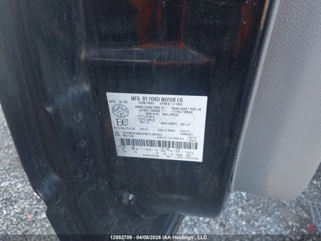 Aukcja sprzedaży 2008 Ford F-150 Xlt, vin: 1FTRW14W78FC36163, numer aukcji: 12582709