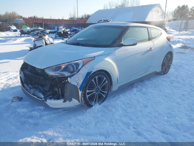 12582716 :رقم المزاد ، KMHTC6AE7GU266471 vin ، 2016 Hyundai Veloster Turbo مزاد بيع