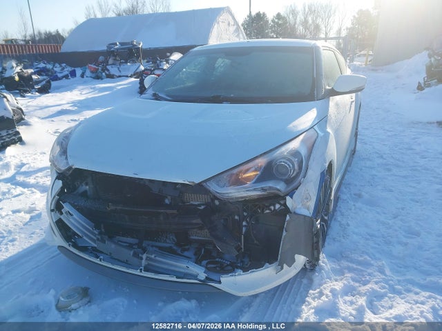 12582716 :رقم المزاد ، KMHTC6AE7GU266471 vin ، 2016 Hyundai Veloster Turbo مزاد بيع