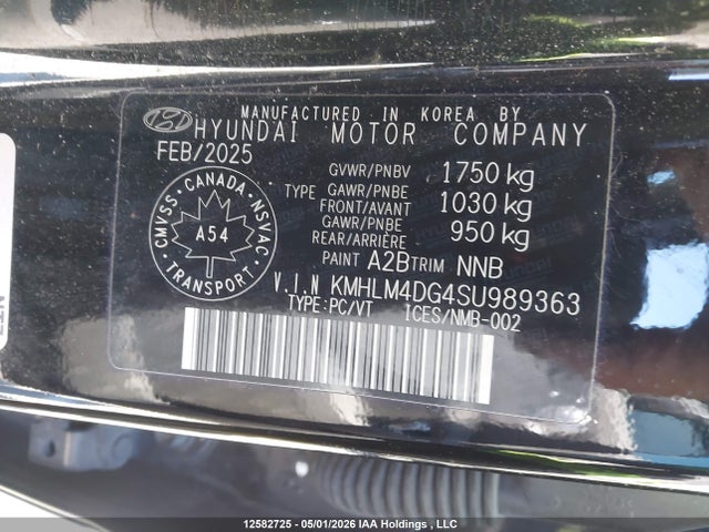 2025 Hyundai Elantra Preferred With Tech Package მანქანა იყიდება აუქციონზე, vin: KMHLM4DG4SU989363, აუქციონის ნომერი: 12582725