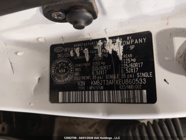 KM8JT3AFXEU860533 Hyundai TUCSON GLS