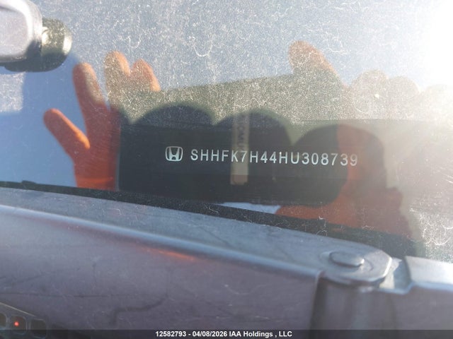 12582793 :رقم المزاد ، SHHFK7H44HU308739 vin ، 2017 Honda Civic مزاد بيع