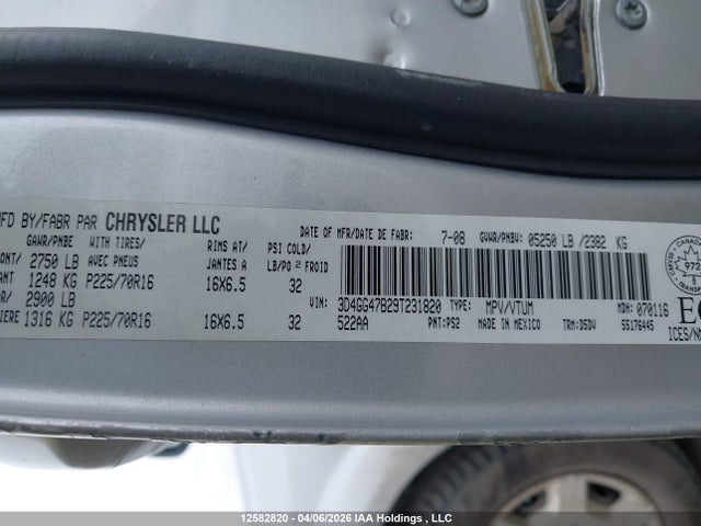 Aukcja sprzedaży 2009 Dodge Journey Se, vin: 3D4GG47B29T231820, numer aukcji: 12582820
