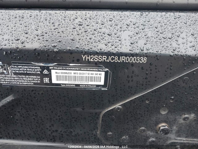 YH2SSRJC8JR000338 Skidoo Skidoo.