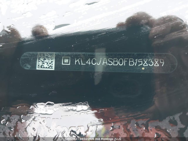 Aukcja sprzedaży 2015 Buick Encore, vin: KL4CJASB0FB158389, numer aukcji: 12582863