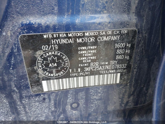 Hyundai Accent Se/sel 2019 3KPC25A37KE078332 Image 9
