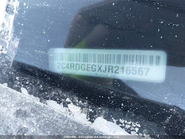 2C4RDGEGXJR216567 Dodge Grand Caravan Gt