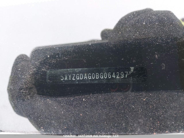 12582920 :رقم المزاد ، 5XYZGDAG0BG064297 vin ، 2011 Hyundai Santa Fe Gl 3.5 Sport مزاد بيع