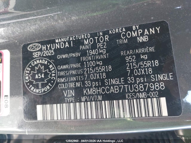 KM8HCCAB7TU387988 Hyundai Kona Preferred-trend