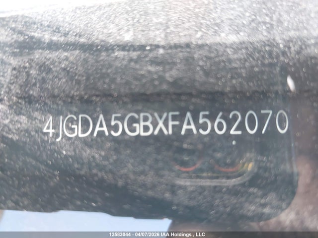 12583044 :رقم المزاد ، 4JGDA5GBXFA562070 vin ، 2015 Mercedes-benz Ml 400 4matic مزاد بيع