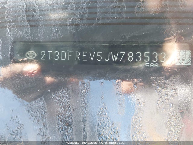 12583050 :رقم المزاد ، 2T3DFREV5JW783533 vin ، 2018 Toyota Rav4 Limited/se/platinum مزاد بيع
