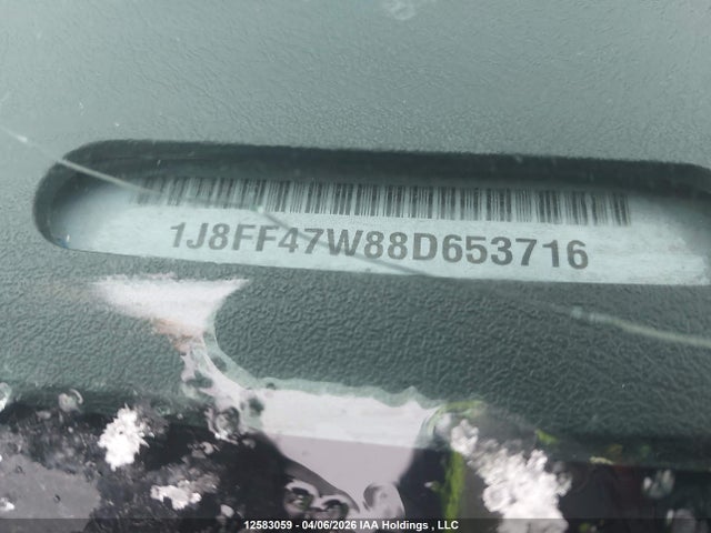 12583059 :رقم المزاد ، 1J8FF47W88D653716 vin ، 2008 Jeep Compass Sport/north مزاد بيع