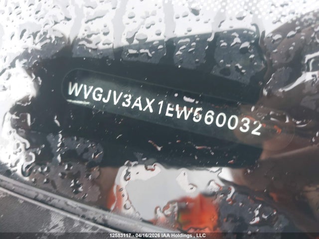 12583117 :رقم المزاد ، WVGJV3AX1EW560032 vin ، 2014 Volkswagen Tiguan Comfortline/highline/trendline مزاد بيع