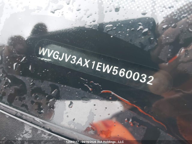 12583117 :رقم المزاد ، WVGJV3AX1EW560032 vin ، 2014 Volkswagen Tiguan Comfortline/highline/trendline مزاد بيع