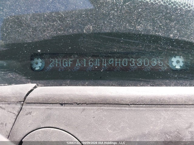 Aukcja sprzedaży 2009 Honda Civic, vin: 2HGFA16449H033035, numer aukcji: 12583122