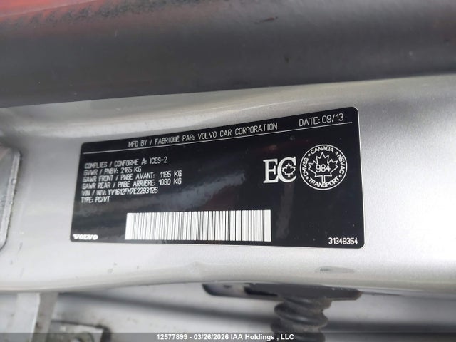 YV1612FH7E2293126 Volvo S60 T5/t5 Platinum/t5 Premier/t5 Premier Plus
