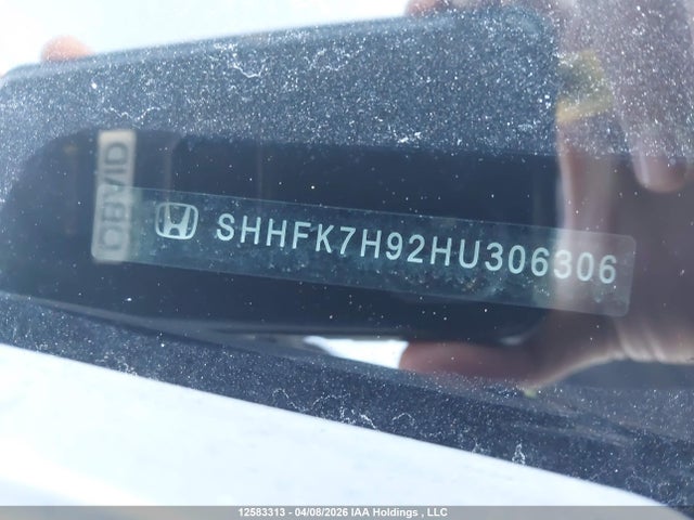 SHHFK7H92HU306306 Honda Civic Sport Touring