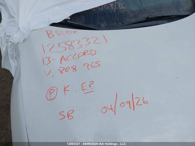 Aukcja sprzedaży 2013 Honda Accord, vin: 1HGCR2F88DA808965, numer aukcji: 12583321