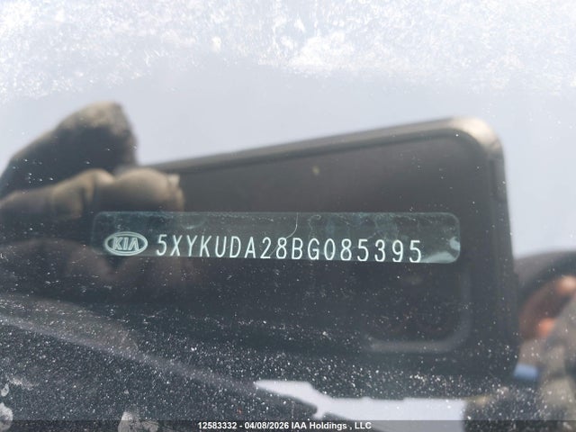 12583332 :رقم المزاد ، 5XYKUDA28BG085395 vin ، 2011 Kia Sorento Ex مزاد بيع