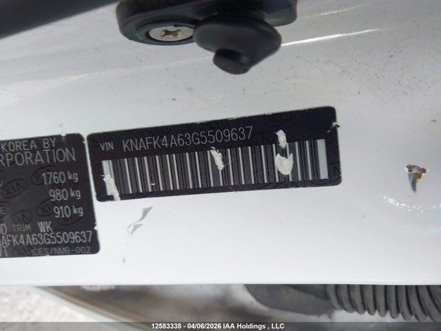 Aukcja sprzedaży 2016 Kia Forte Lx, vin: KNAFK4A63G5509637, numer aukcji: 12583338
