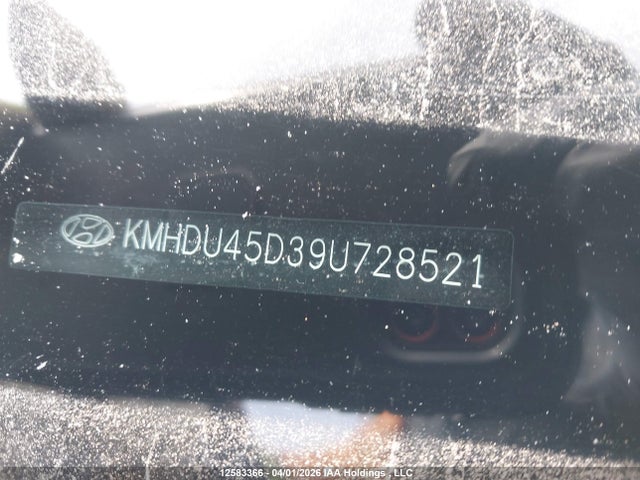 Продаж на аукціоні авто 2009 Hyundai Elantra Gls/se, vin: KMHDU45D39U728521, номер лоту: 12583366