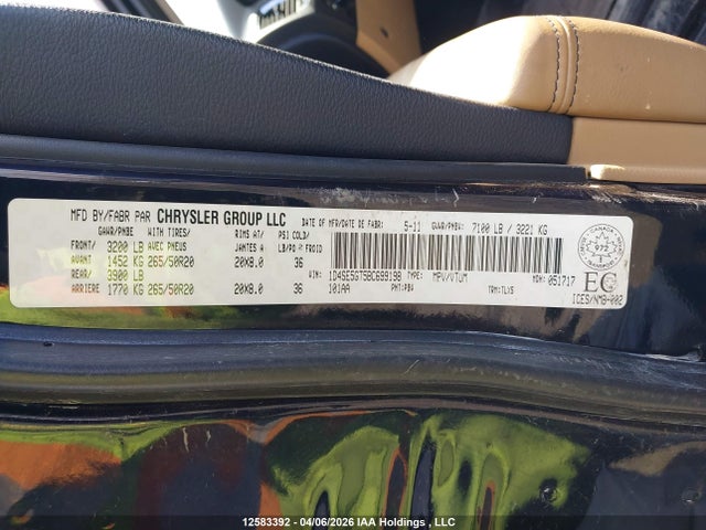 Aukcja sprzedaży 2011 Dodge Durango Citadel, vin: 1D4SE5GT5BC699198, numer aukcji: 12583392