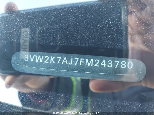 Aukcja sprzedaży 2015 Volkswagen Jetta S, vin: 3VW2K7AJ7FM243780, numer aukcji: 12583396
