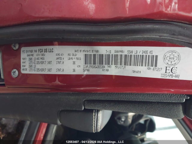 1C4PJMAS0GW365384 Jeep Cherokee Sport