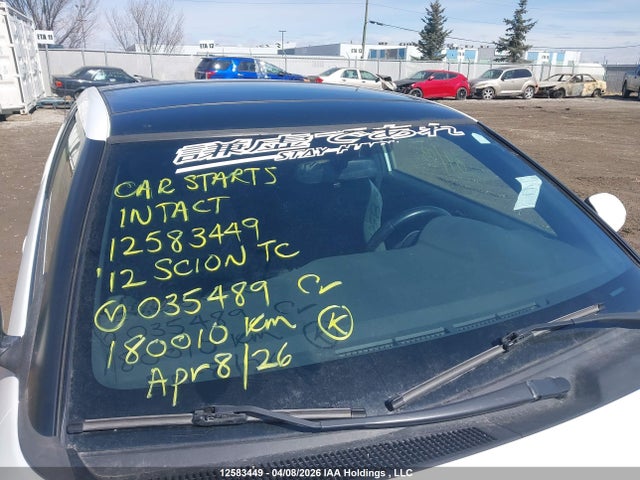 2012 Toyota Scion Tc მანქანა იყიდება აუქციონზე, vin: JTKJF5C75C3035489, აუქციონის ნომერი: 12583449
