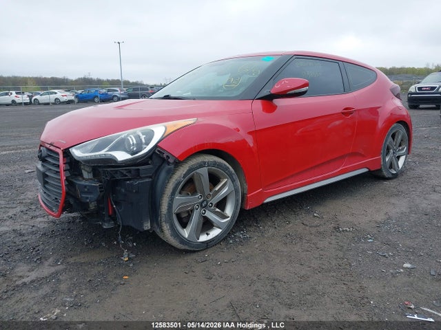 12583501 :رقم المزاد ، KMHTC6AE2EU185777 vin ، 2014 Hyundai Veloster Turbo مزاد بيع