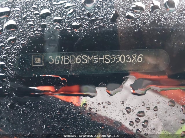 3G1BD6SM5HS550386 Chevrolet Cruze